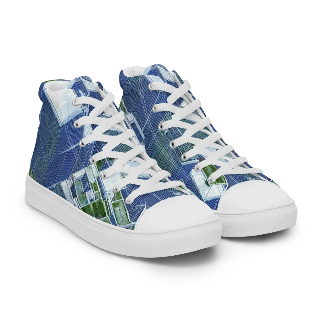 Urban Eden on Men's High Top Canvas Shoes — Right Front