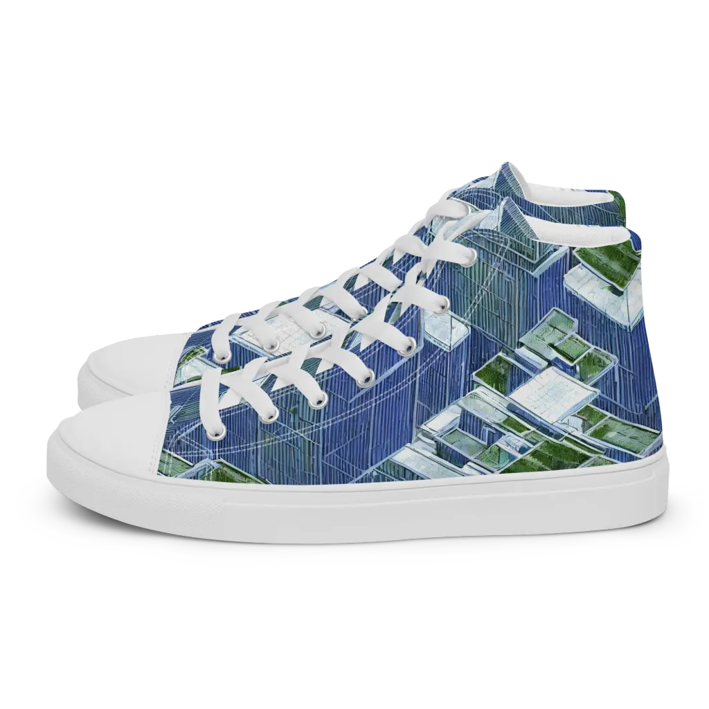 Urban Eden on Men's High Top Canvas Shoes — Left