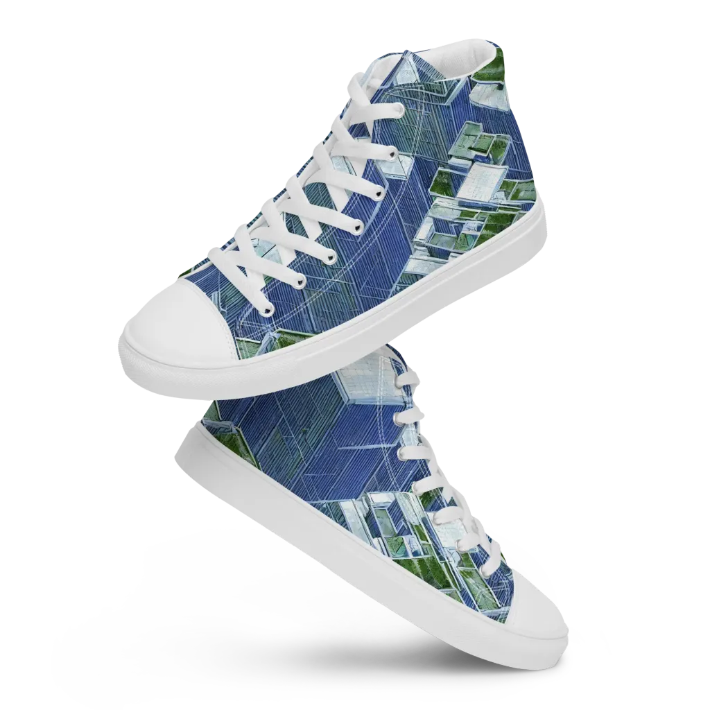 Urban Eden on Men's High Top Canvas Shoes — Front