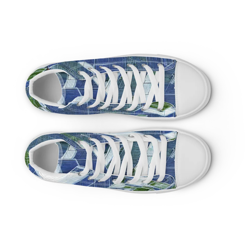 Urban Eden on Women's High Top Canvas Shoes — Front
