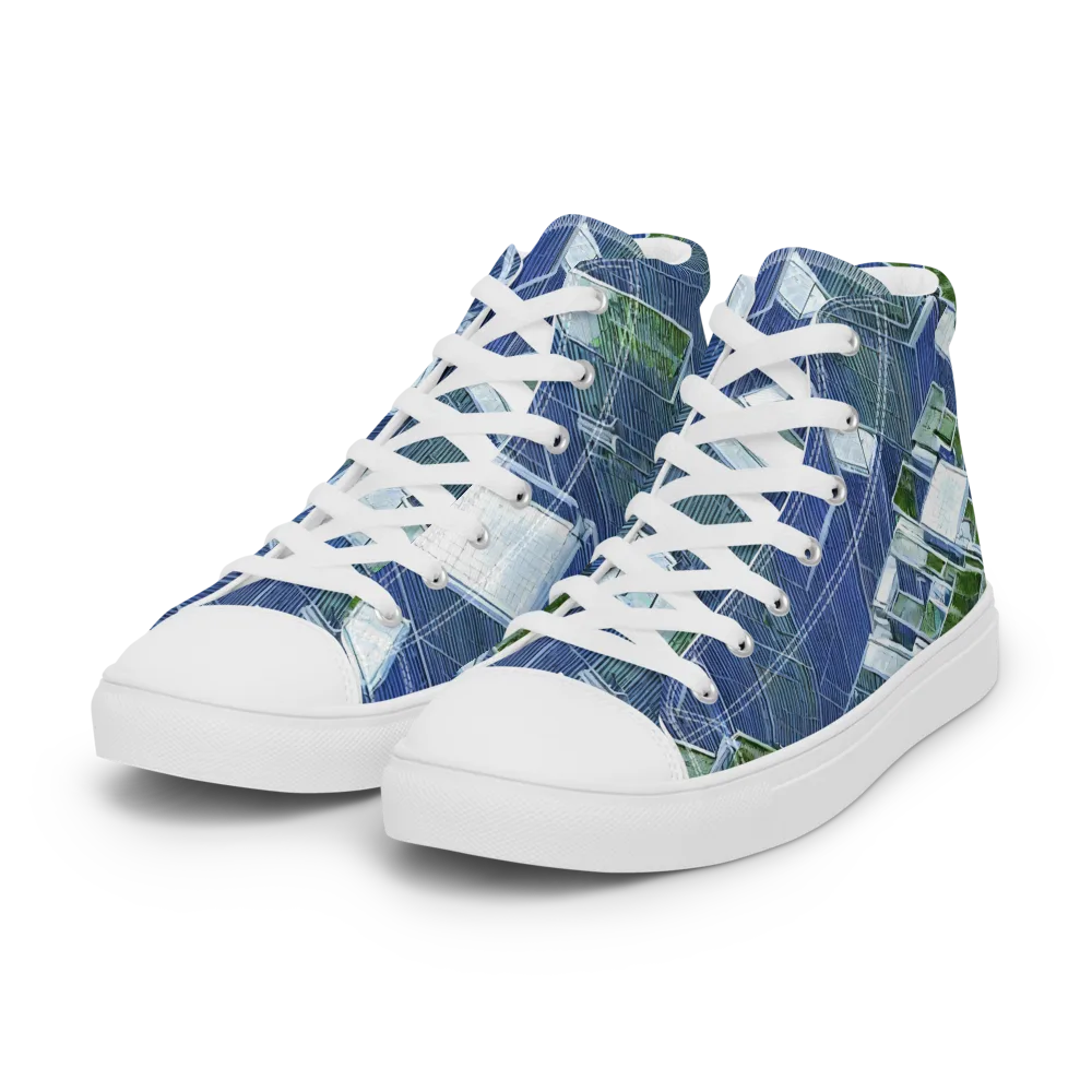 Urban Eden on Women's High Top Canvas Shoes — Left Front