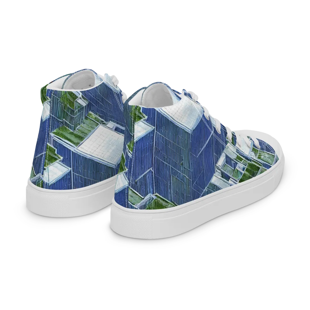 Urban Eden on Women's High Top Canvas Shoes — Right Back