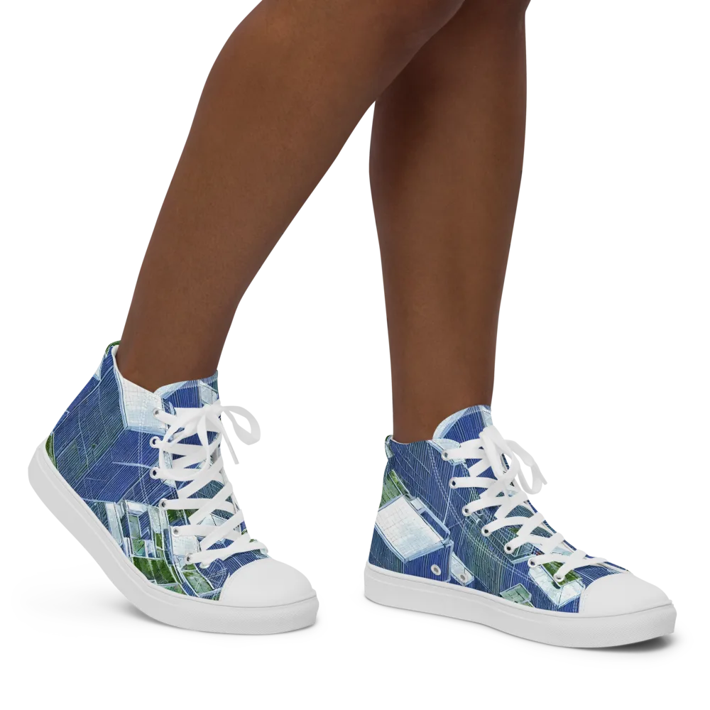 Urban Eden on Women's High Top Canvas Shoes — Right