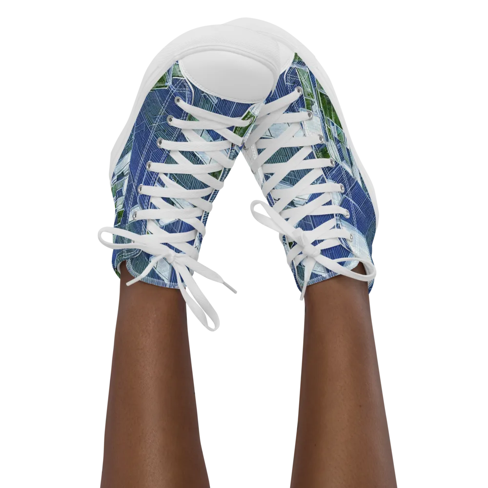 Urban Eden on Women's High Top Canvas Shoes — Front