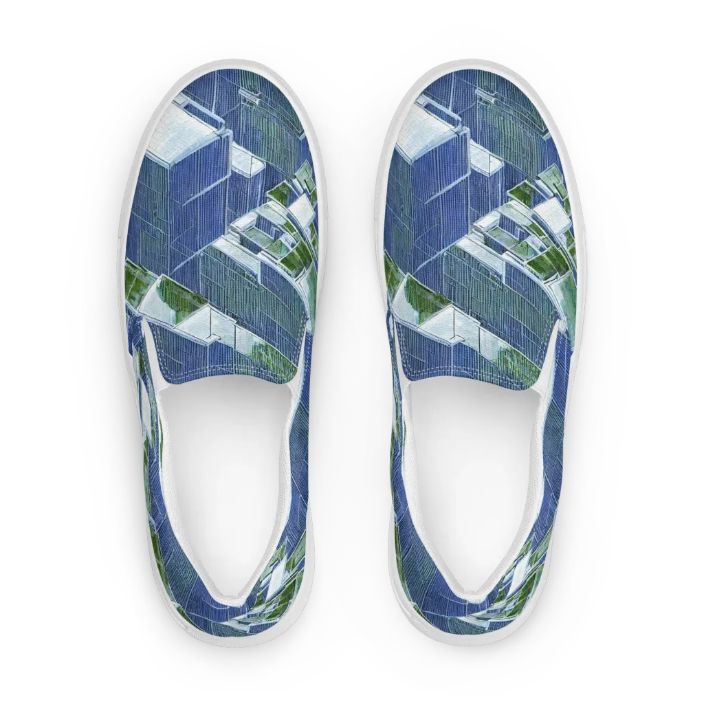 Urban Eden on Men's Slip-On Canvas Shoes — Front