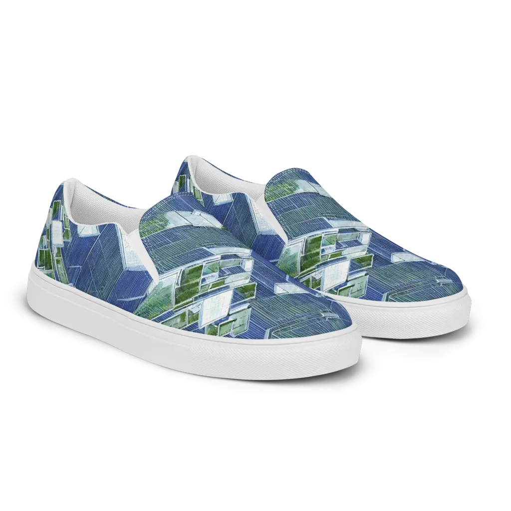 Urban Eden on Men's Slip-On Canvas Shoes — Right Front