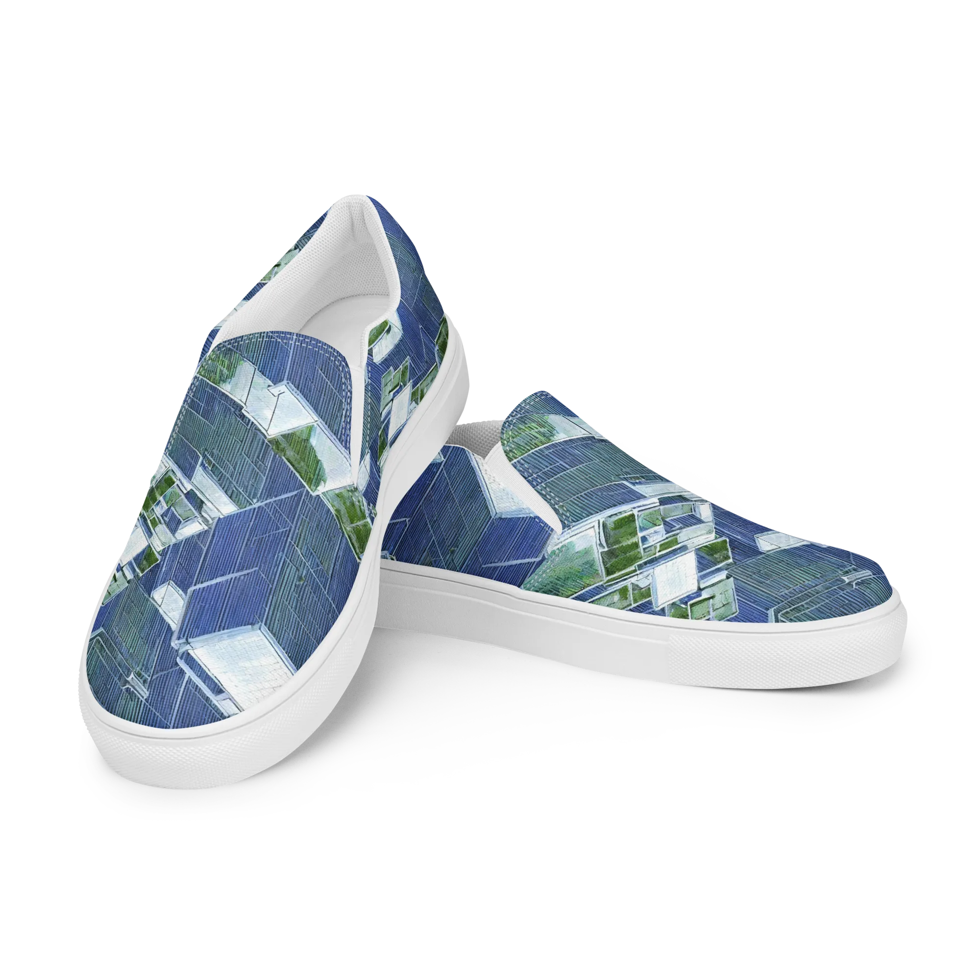 Urban Eden on Men's Slip-On Canvas Shoes — Left Front