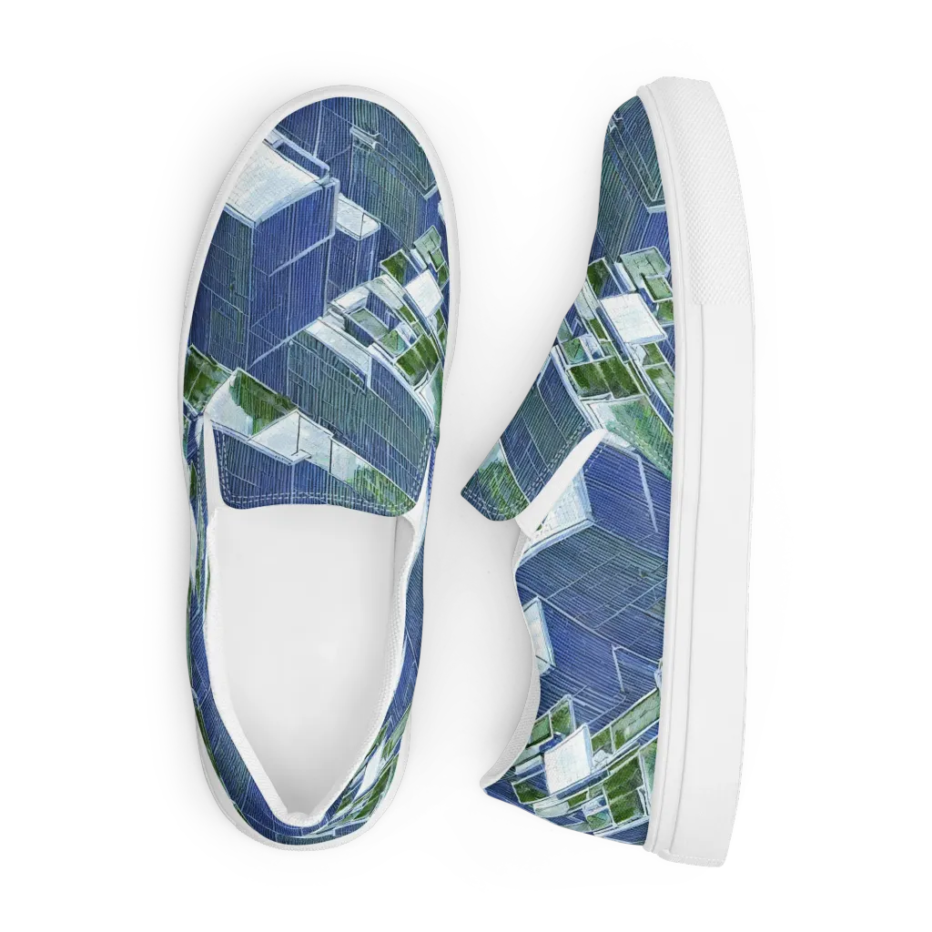 Urban Eden on Men's Slip-On Canvas Shoes — Front