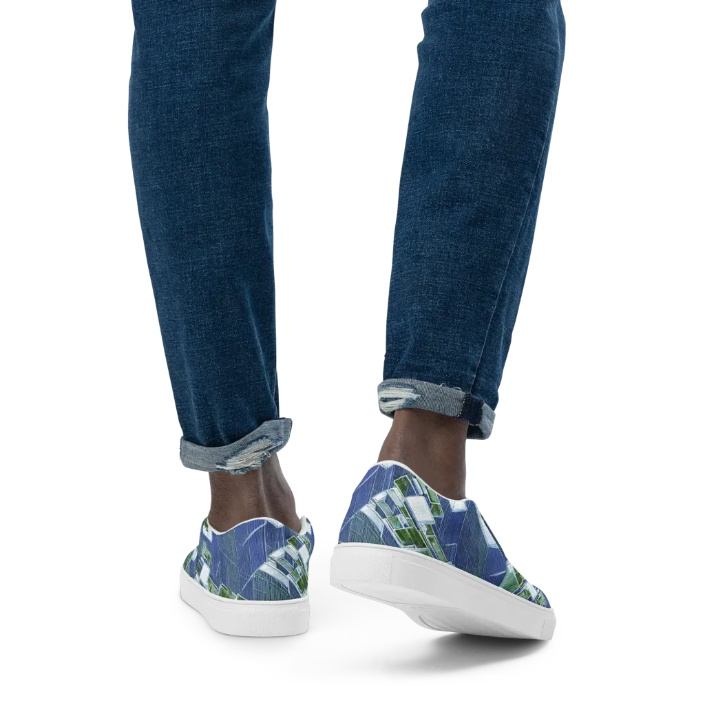 Urban Eden on Men's Slip-On Canvas Shoes — Back