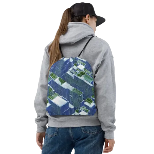 Urban Eden on a Drawstring Bag