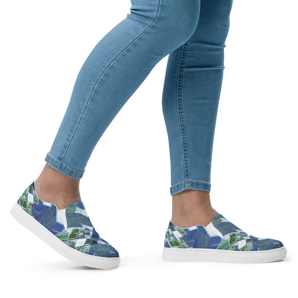 Urban Eden on Women's Slip-On Canvas Shoes — Right