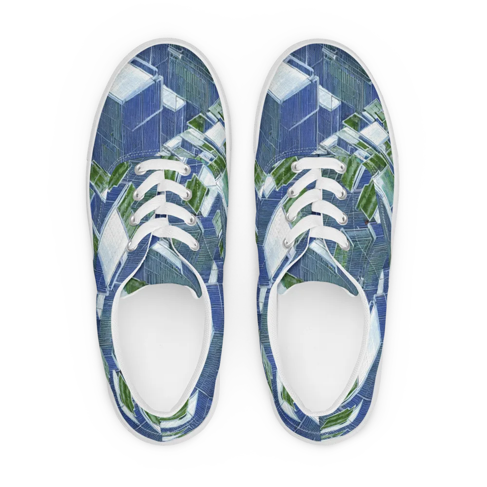 Urban Eden on Men's Lace-Up Canvas Shoes — Front