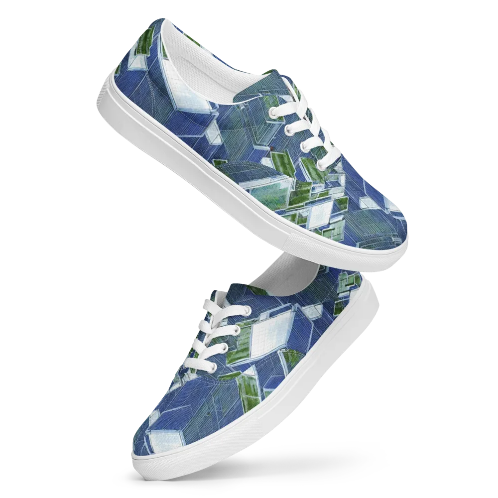 Urban Eden on Men's Lace-Up Canvas Shoes — Front