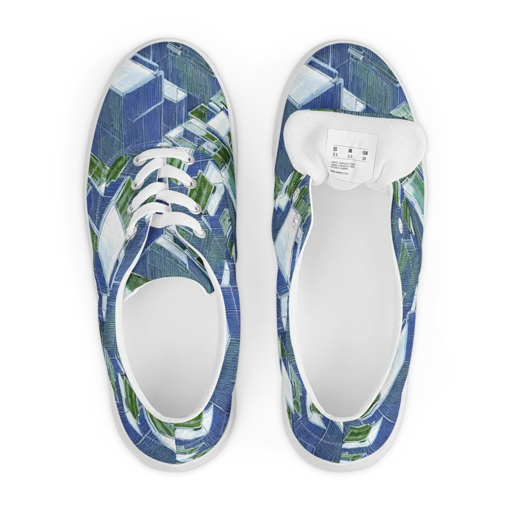 Urban Eden on Men's Lace-Up Canvas Shoes — Front