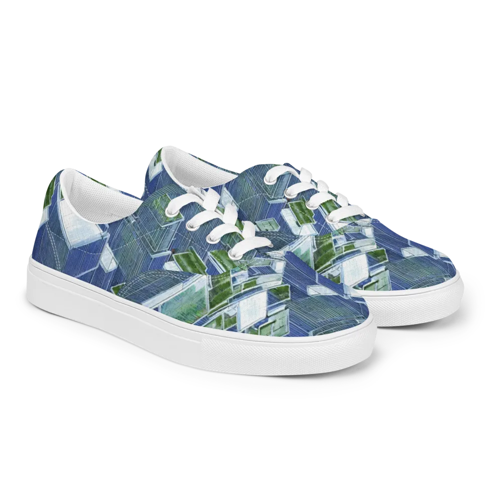 Urban Eden on Men's Lace-Up Canvas Shoes — Right Front