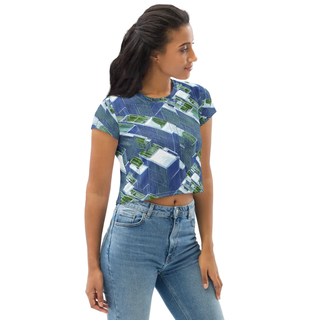Urban Eden on Crop Tee — Right Front