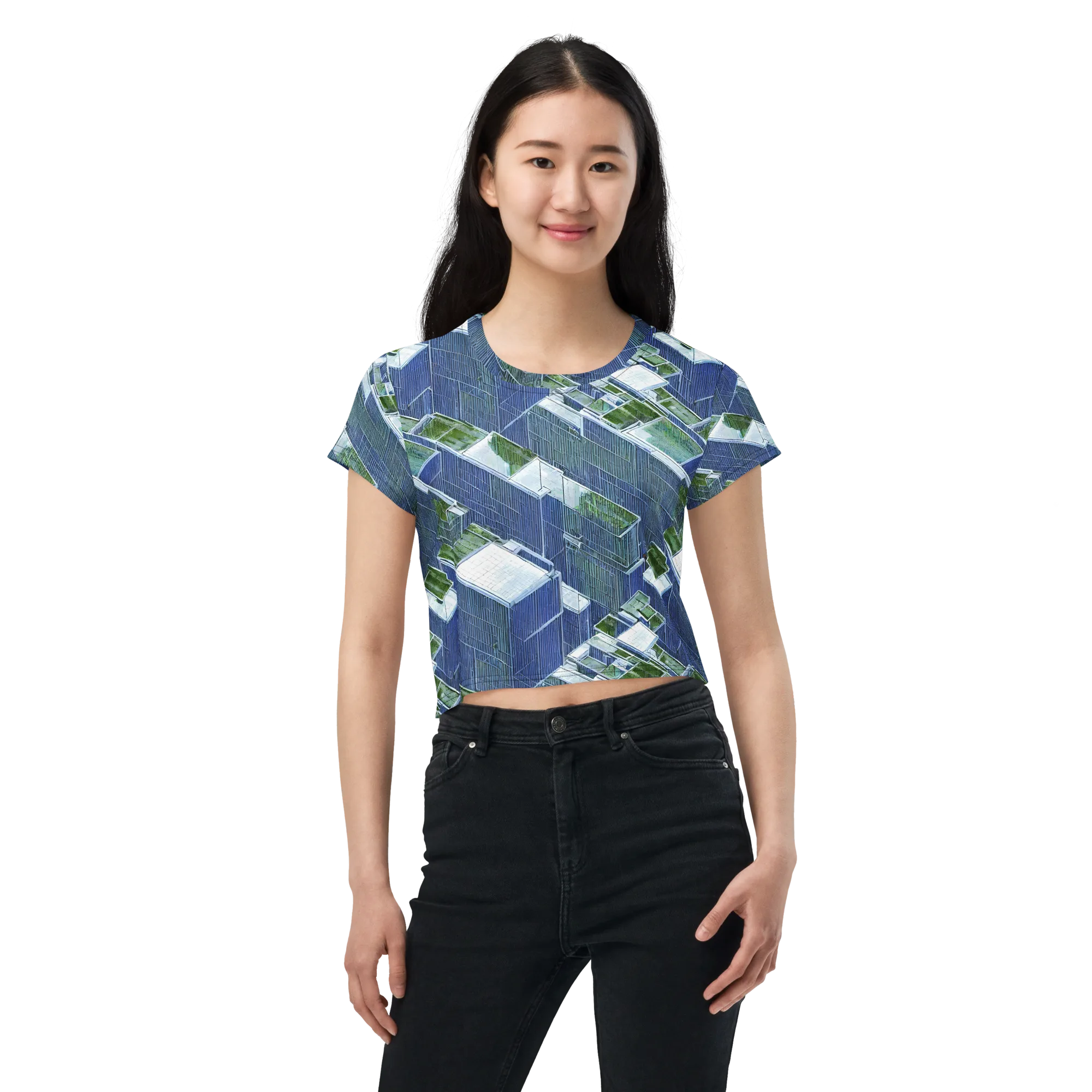 Urban Eden on Crop Tee — Front