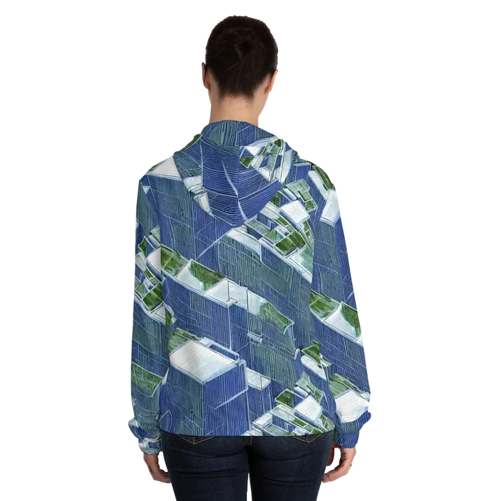 Urban Eden on Women's Full-Zip Hoodie — Back On Person