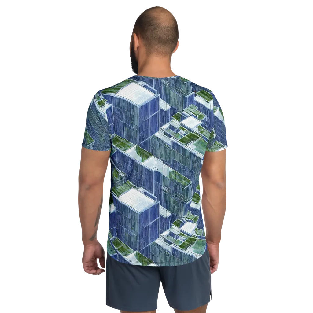 Urban Eden on Men's Athletic T-Shirt — Back