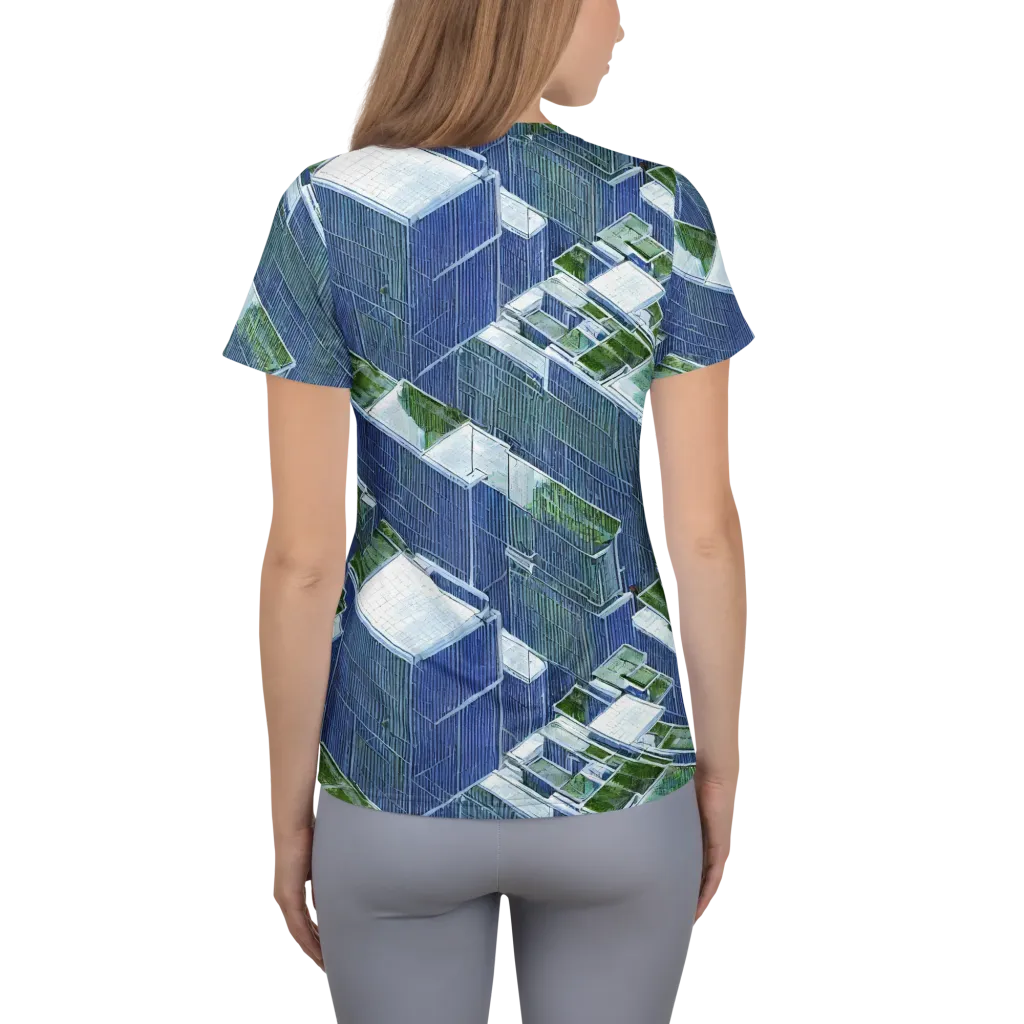 Urban Eden on Women's Athletic T-Shirt — Back