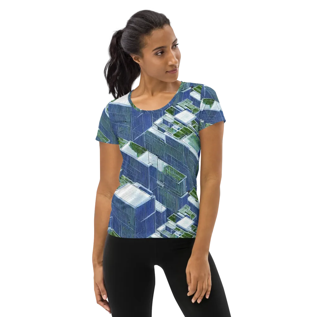 Urban Eden on Women's Athletic T-Shirt — Front