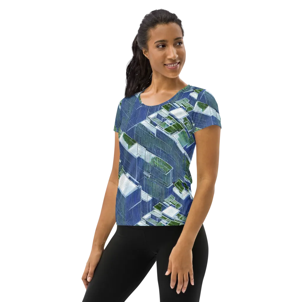 Urban Eden on Women's Athletic T-Shirt — Left