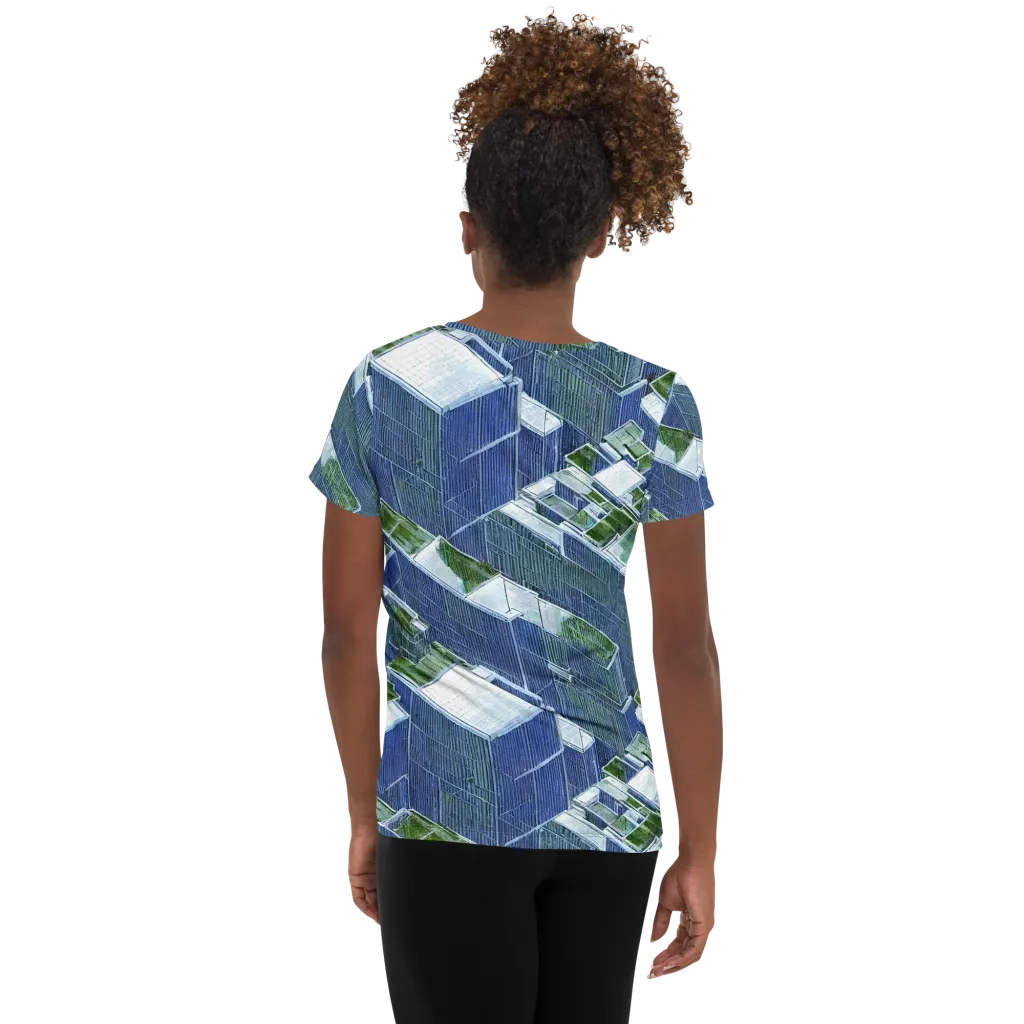 Urban Eden on Women's Athletic T-Shirt — Back