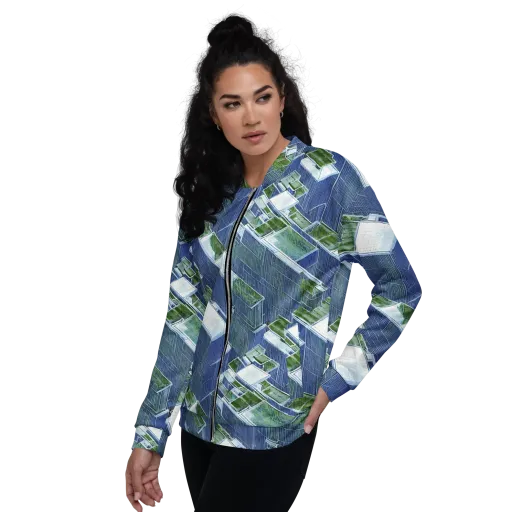 Urban Eden on a Bomber Jacket