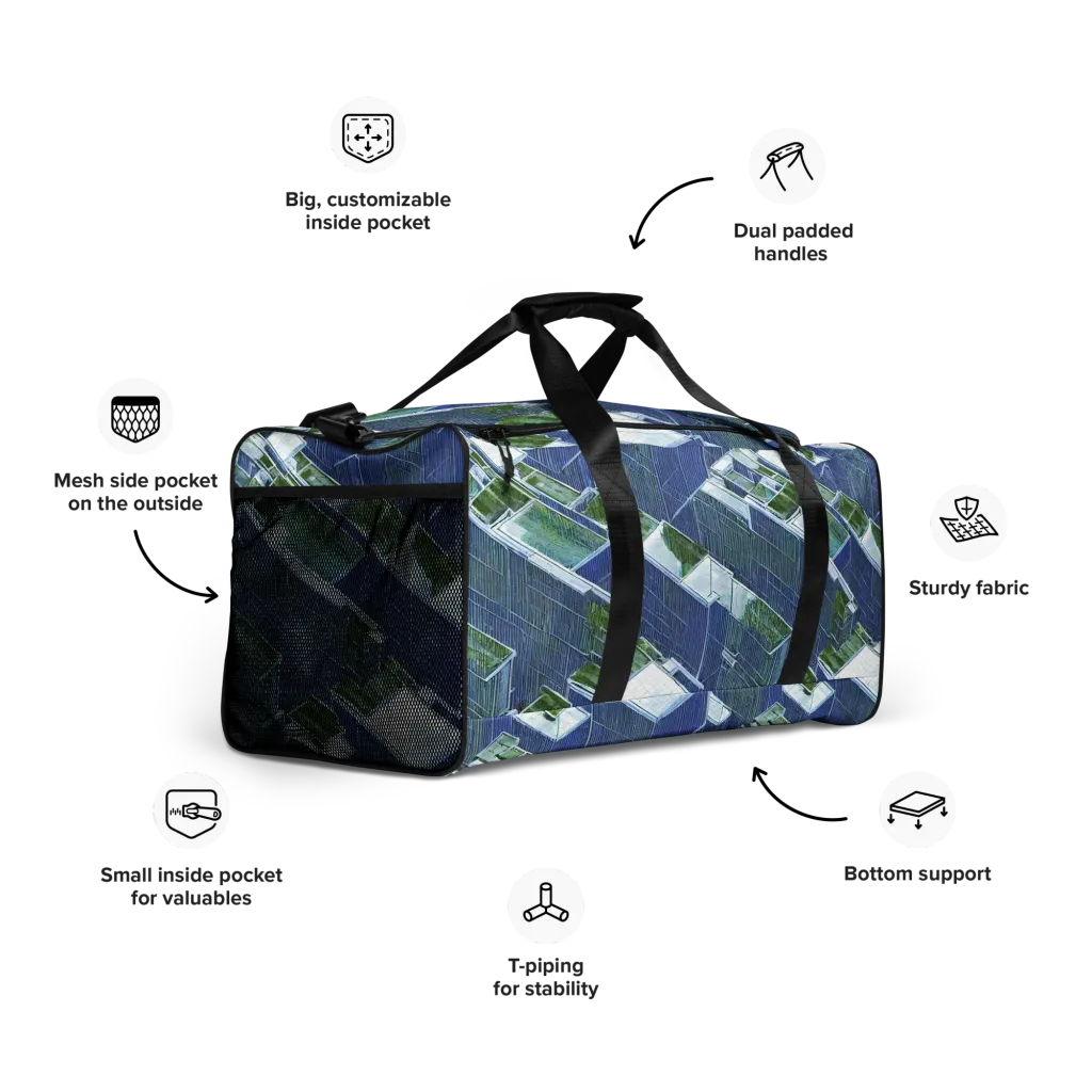 Urban Eden on Duffle Bag — Right Front