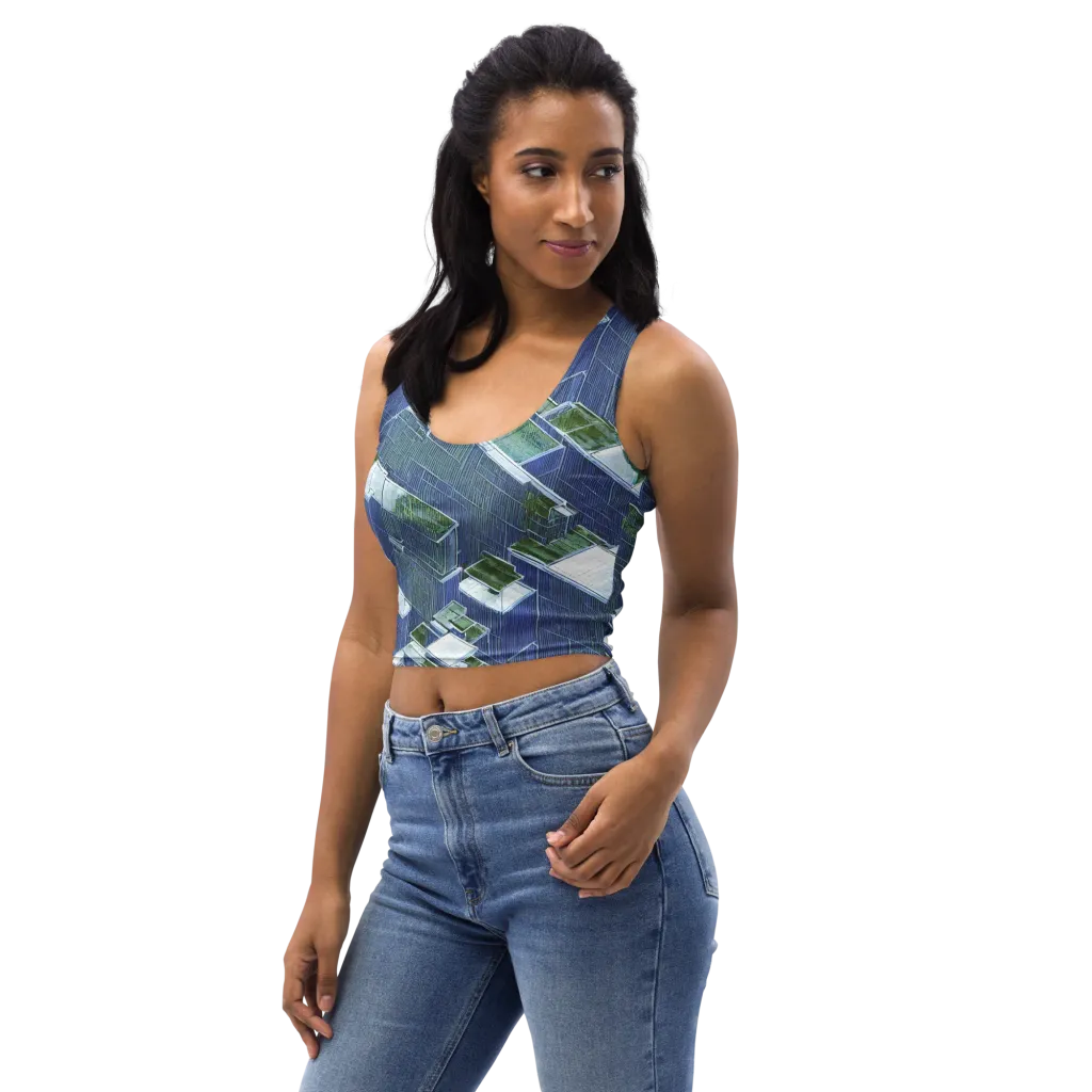 Urban Eden on Crop Top — Left Front