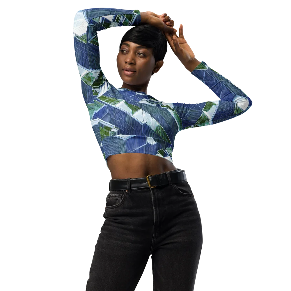 Urban Eden on Long Sleeve Crop Top — Front