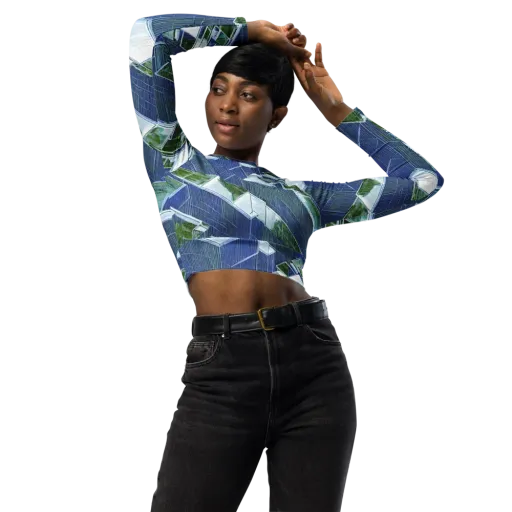 Urban Eden on a Long Sleeve Crop Top