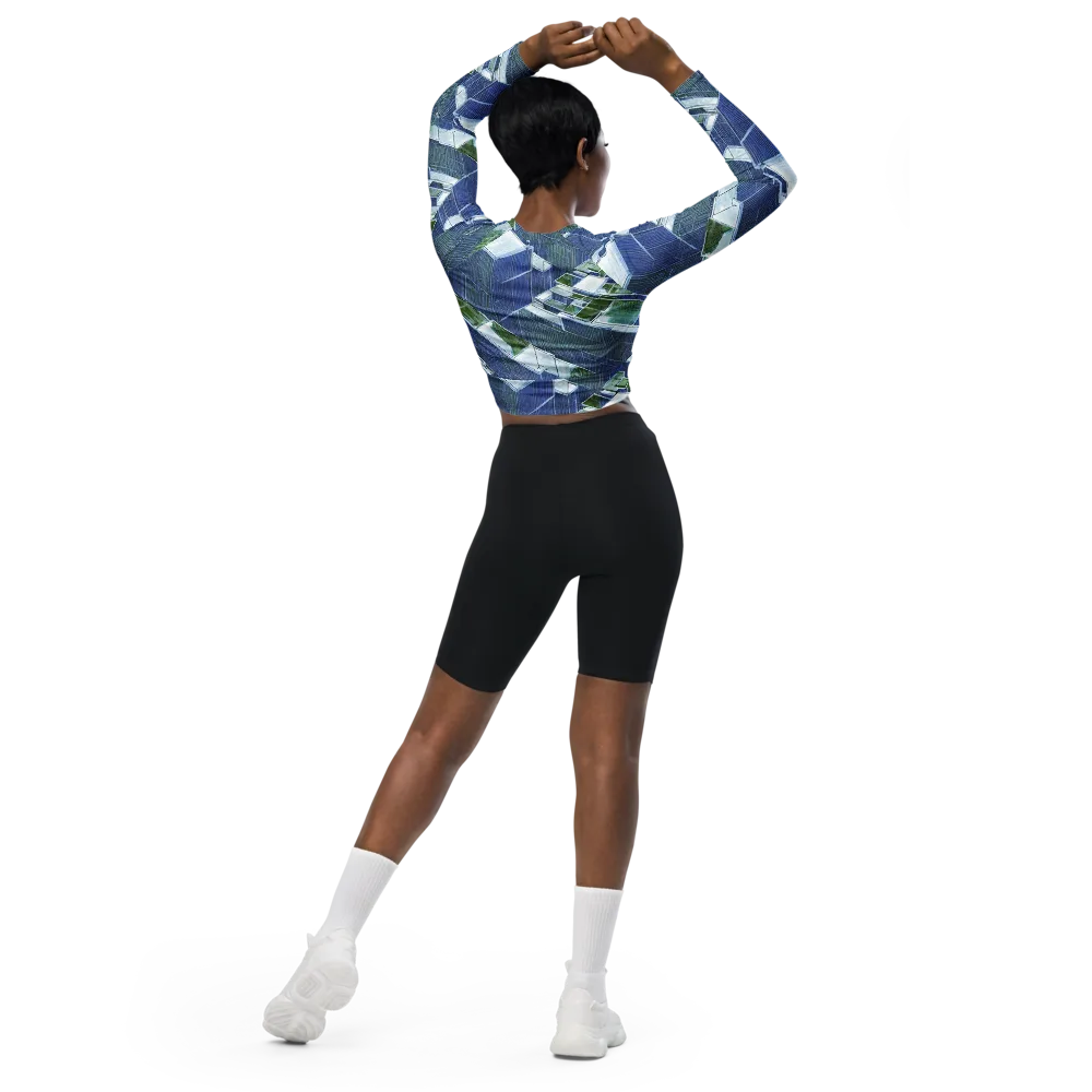Urban Eden on Long Sleeve Crop Top — Back