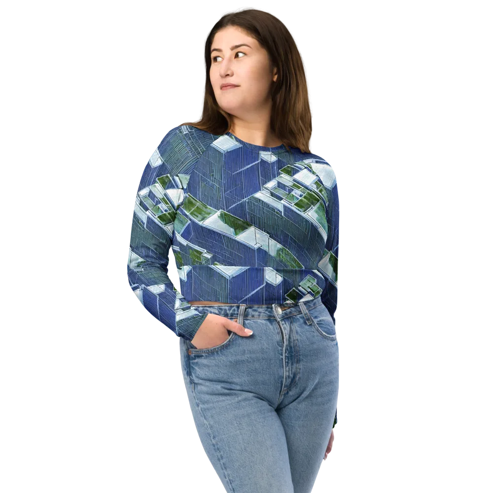 Urban Eden on Long Sleeve Crop Top — Front
