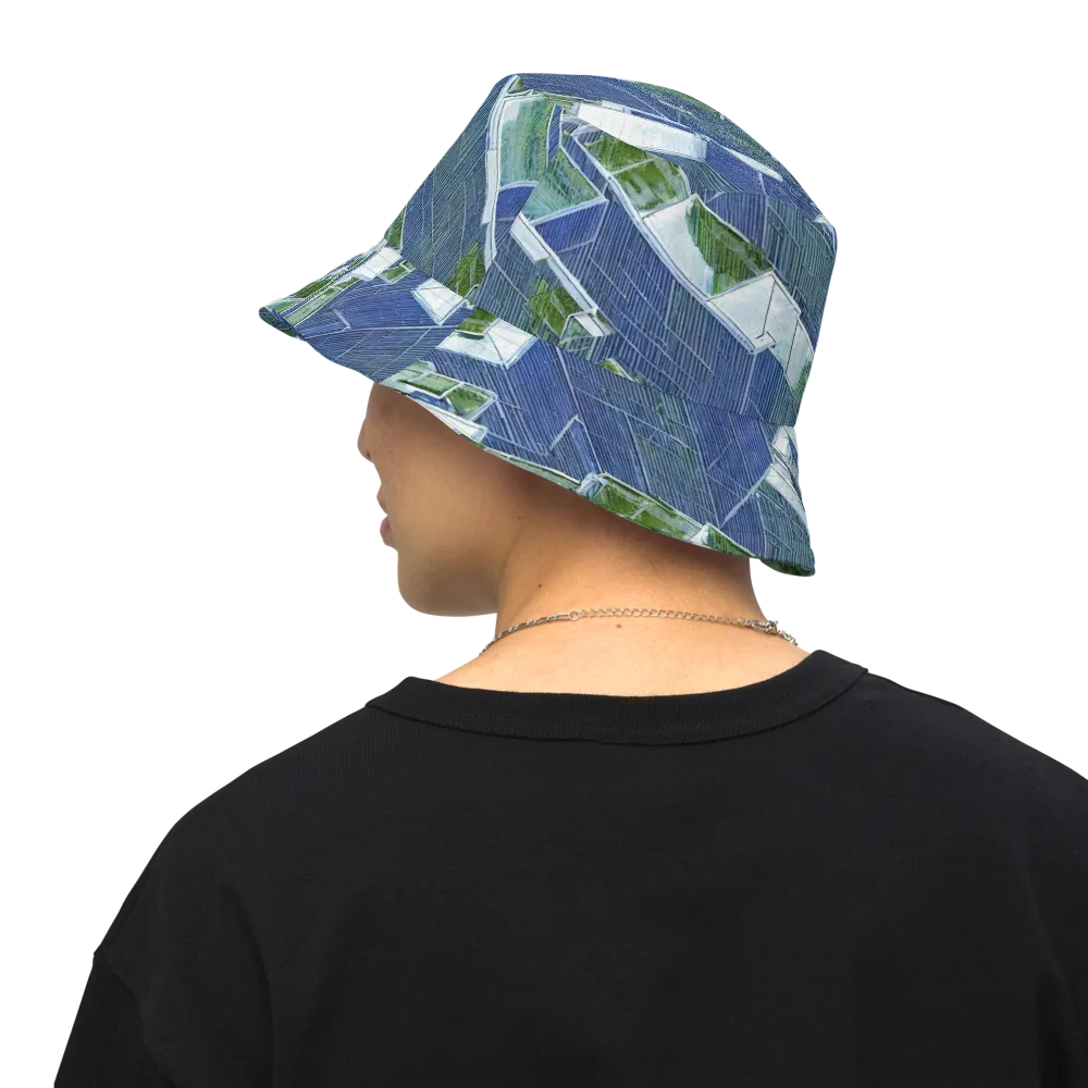 Urban Eden on Reversible Bucket Hat — Back Inside