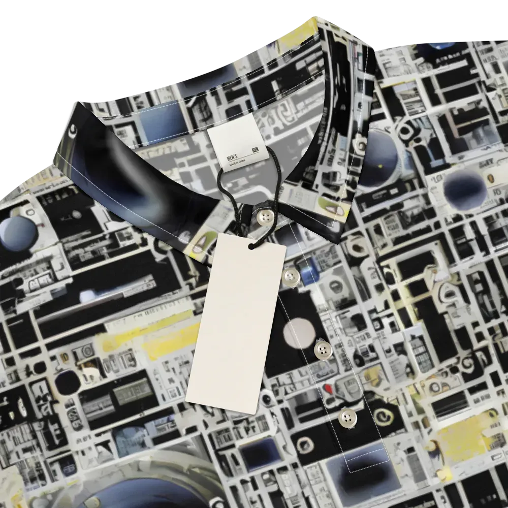 Midnight Control Grid on Men's Slim Fit Polo Shirt — Product details