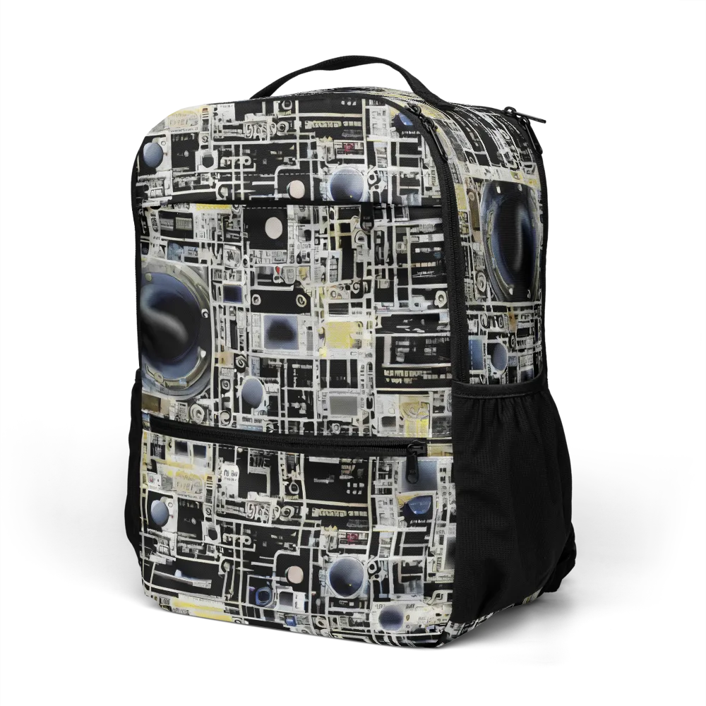 Midnight Control Grid on Utility Backpack — Left Front