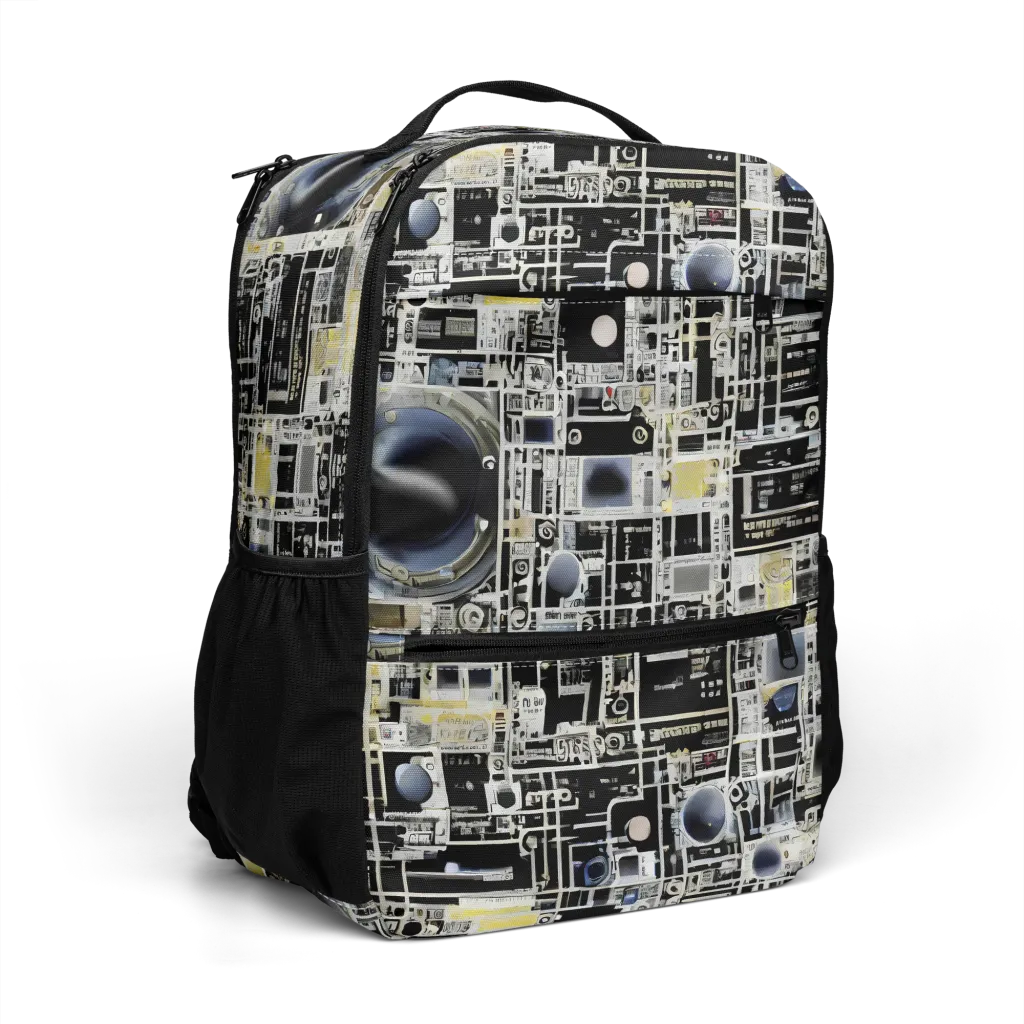 Midnight Control Grid on Utility Backpack — Right Front