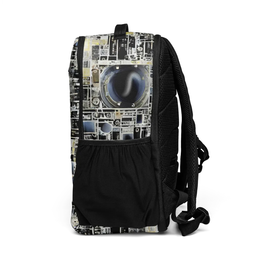 Midnight Control Grid on Utility Backpack — Left