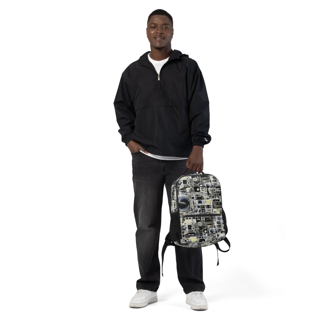 Midnight Control Grid on Utility Backpack — Front