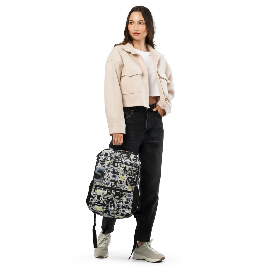 Midnight Control Grid on Utility Backpack — Front