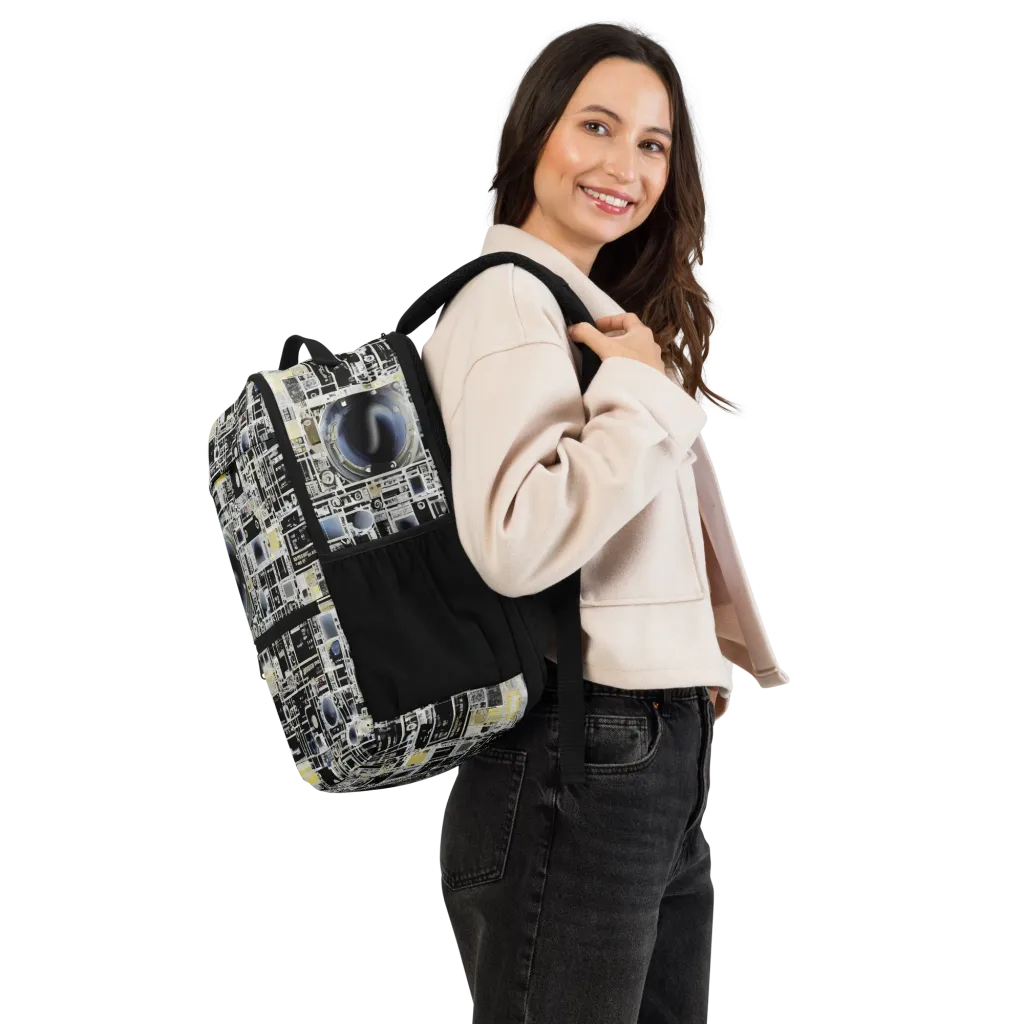 Midnight Control Grid on Utility Backpack — Right