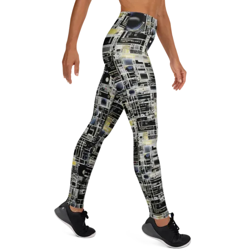 Midnight Control Grid on a Yoga Leggings