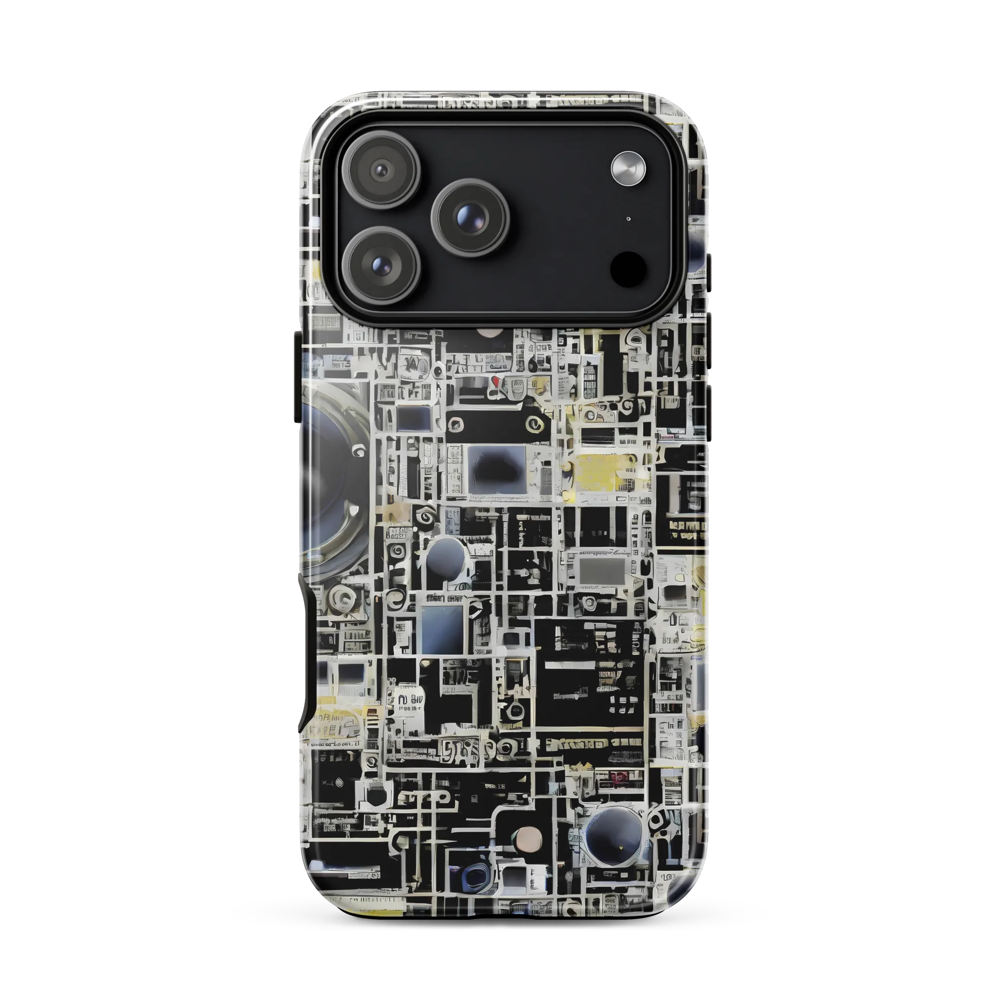 Midnight Control Grid on Tough Case for iPhone® — Front