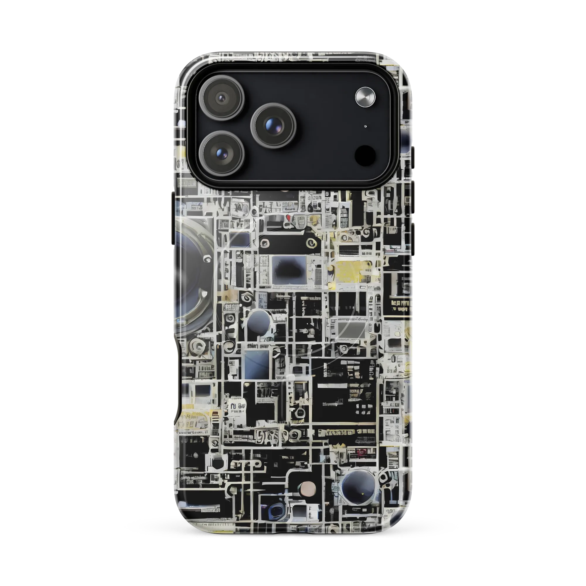 Midnight Control Grid on MagSafe Tough Case for iPhone® — Front