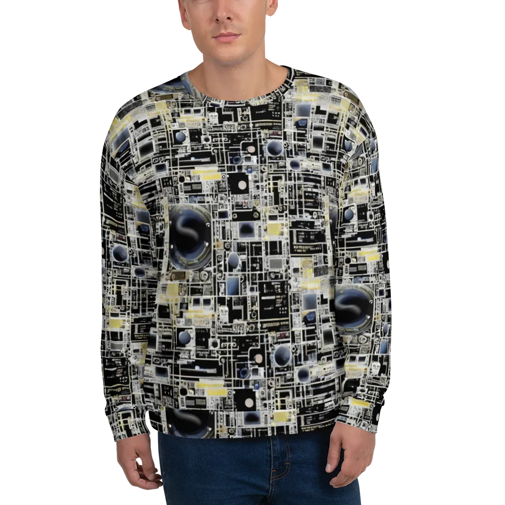 Midnight Control Grid on Sweatshirt — Front