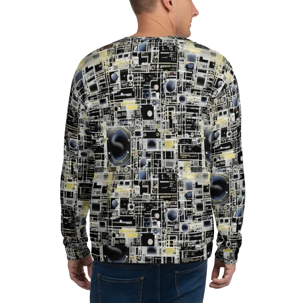 Midnight Control Grid on Sweatshirt — Back