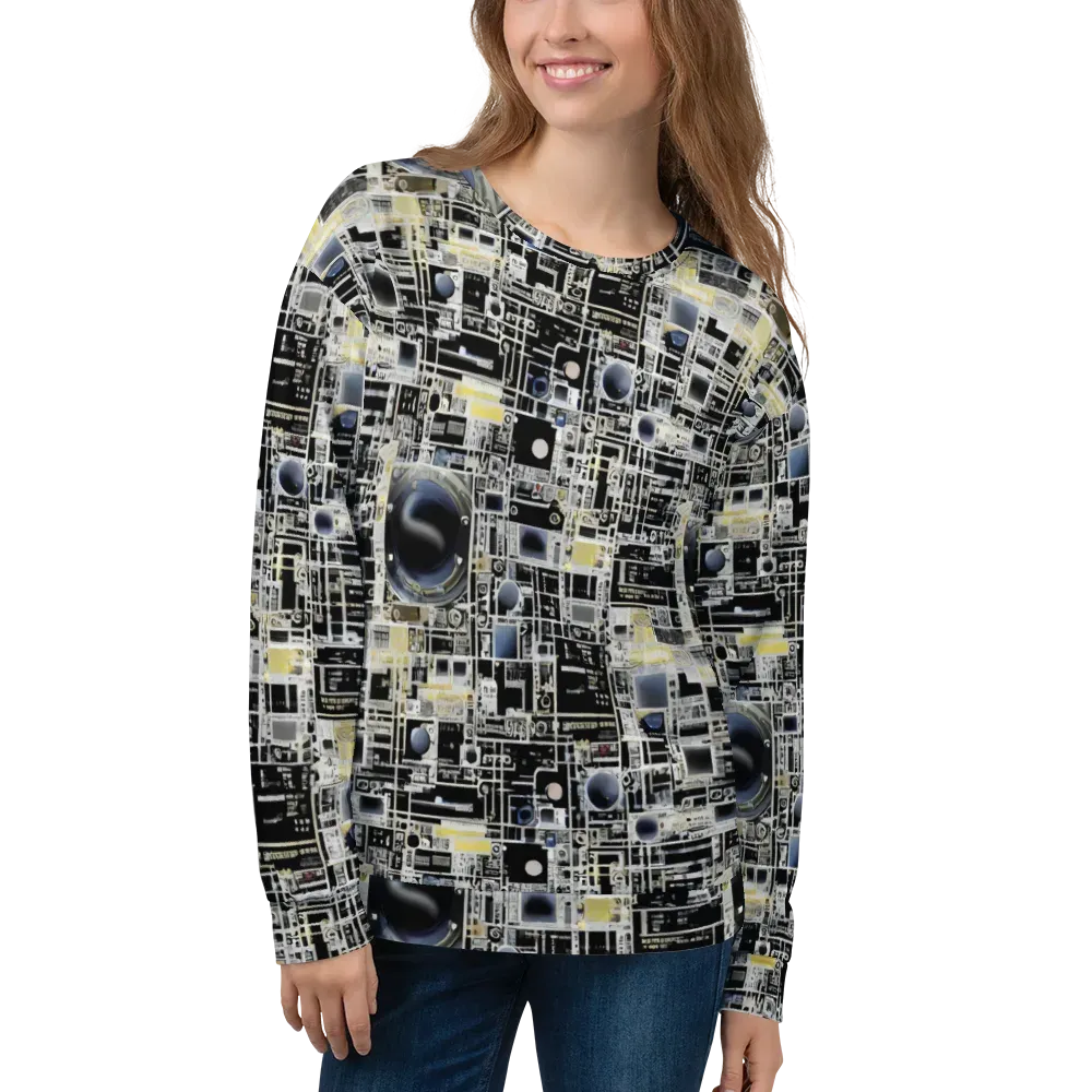 Midnight Control Grid on Sweatshirt — Front