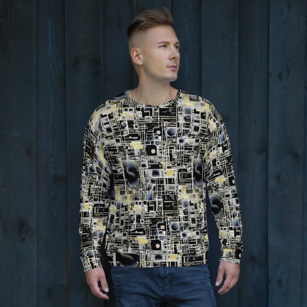 Midnight Control Grid on Sweatshirt — Front