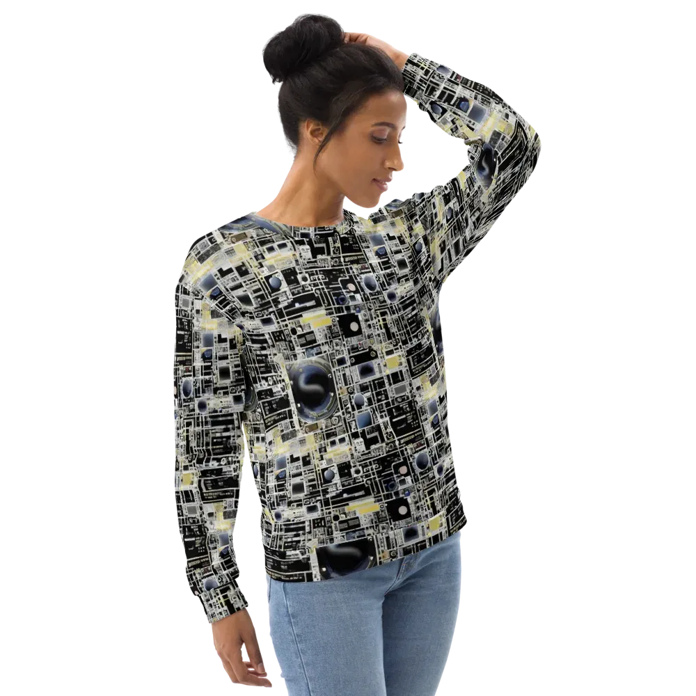 Midnight Control Grid on Sweatshirt — Right Front